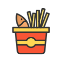 pescado y papas fritas icon