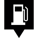 tankstation pin icoon