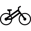sagoma di bicicletta icona
