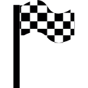 winkende kontrollflagge icon
