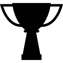 copa de los ganadores silueta icon