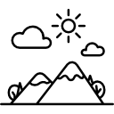 paisaje montañoso icon