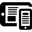 tablette et téléphone Icône