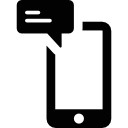 smartphone avec message Icône