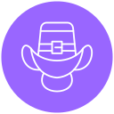 sombrero de vaquero icon