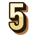 número 5 icon