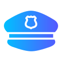 sombrero de policia icon