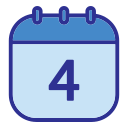 fecha del calendario icon