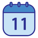 fecha del calendario icon