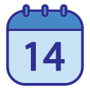 fecha del calendario icon