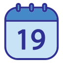 fecha del calendario icon