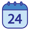 fecha del calendario icon