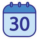 fecha del calendario icon