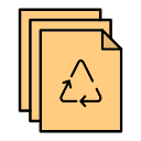 papel reciclado icon