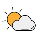 nube de sol icon