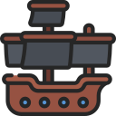 barco pirata icon