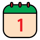 fecha del calendario icon