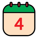 fecha del calendario icon