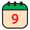 fecha del calendario icon