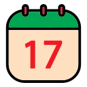 fecha del calendario icon