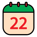 fecha del calendario icon