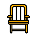 Dining chair icon