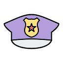 sombrero de policia icon