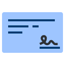 cheque bancario icon