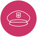 sombrero de policia icon