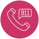 llamada al 911 icon