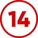 número 14 icon