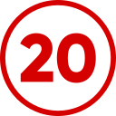 número 20 icon