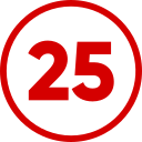 número 25 icon