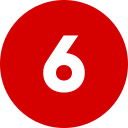 Number 6 icon