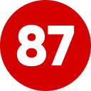 87 