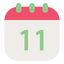 fecha del calendario icon