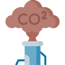 la contaminación del aire icon