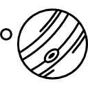 Jupiter with Satellite icon
