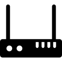 modem met twee antennes icoon
