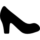 scarpa con tacco alto icona