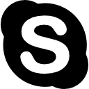 grand logo skype Icône