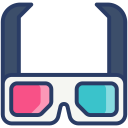 gafas 3d icon