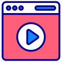 vídeo web icon