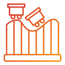 montaña rusa icon