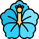 hibisco azul icon