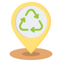 punto de reciclaje icon