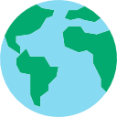 world map flat icon