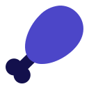 Chicken leg icon