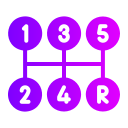 transmisión manual icon
