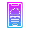 mobiele wolk icoon